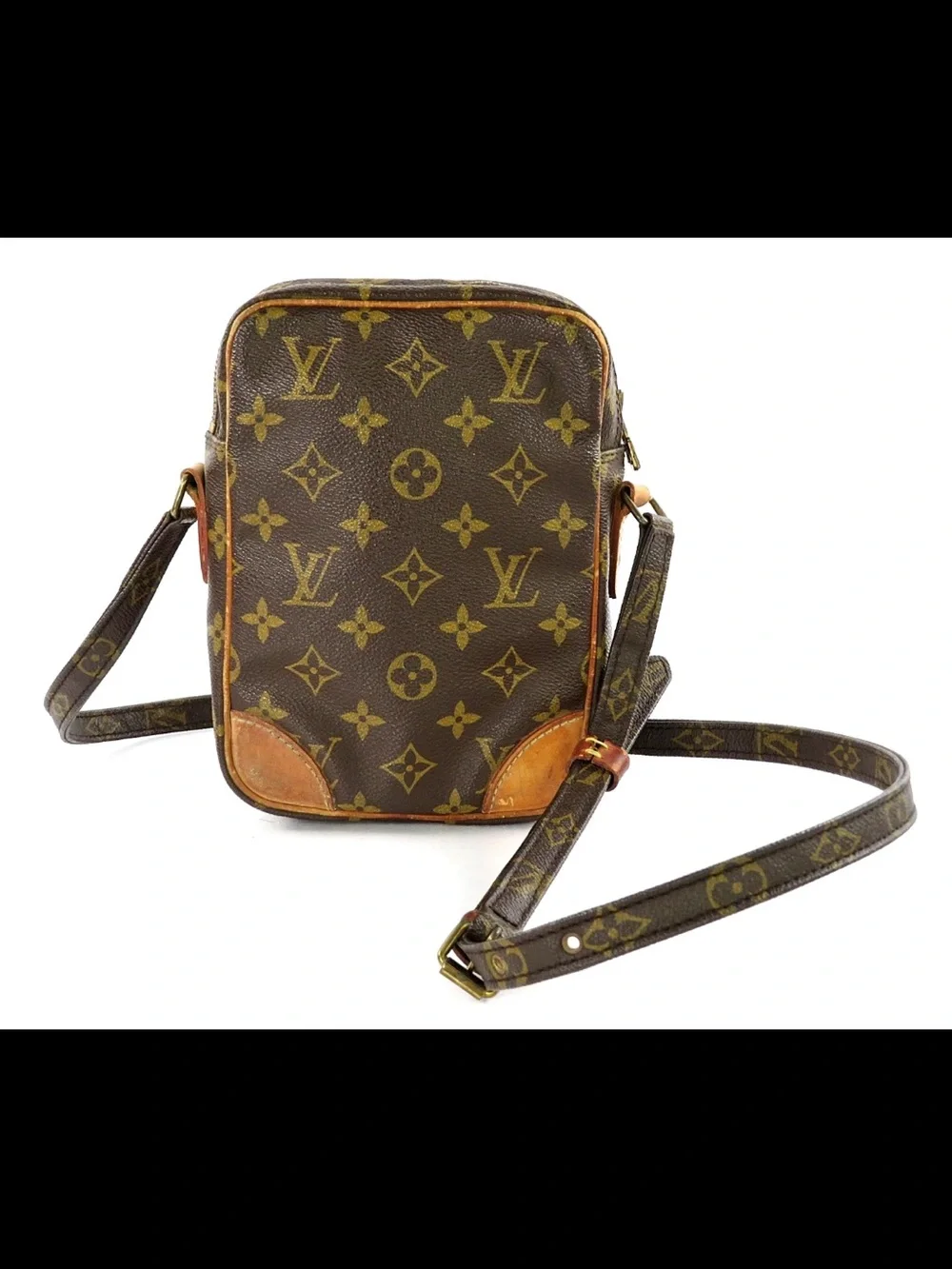 Louis Vuitton Monogram Canvas Messenger Bag in Brown and Tan